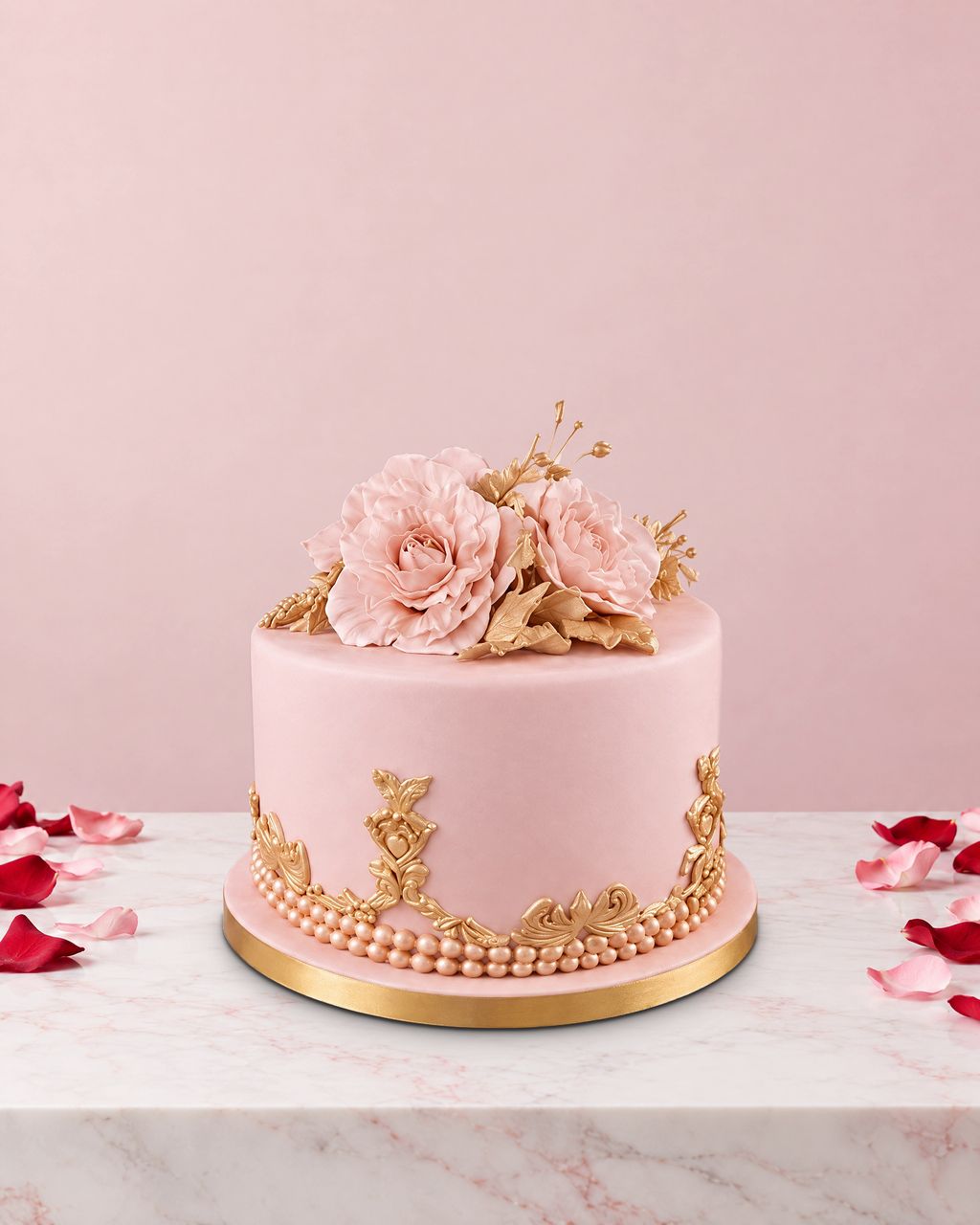 Настоящий торт ко Дню святого Валентина от Nelly's Cakes, дизайн «День святого Валентина 008»