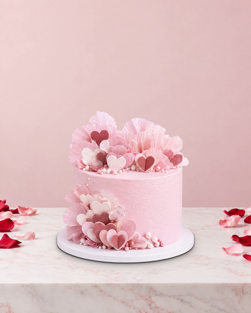 Настоящий торт ко Дню святого Валентина от Nelly's Cakes, дизайн «День святого Валентина 009»