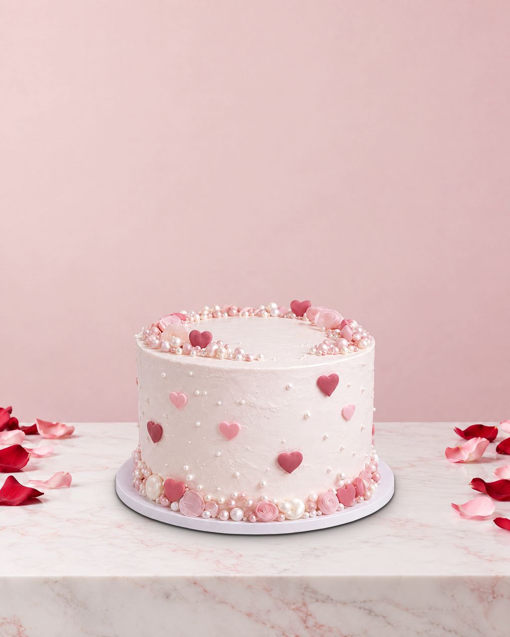 Настоящий торт ко Дню святого Валентина от Nelly's Cakes, дизайн «День святого Валентина 010»