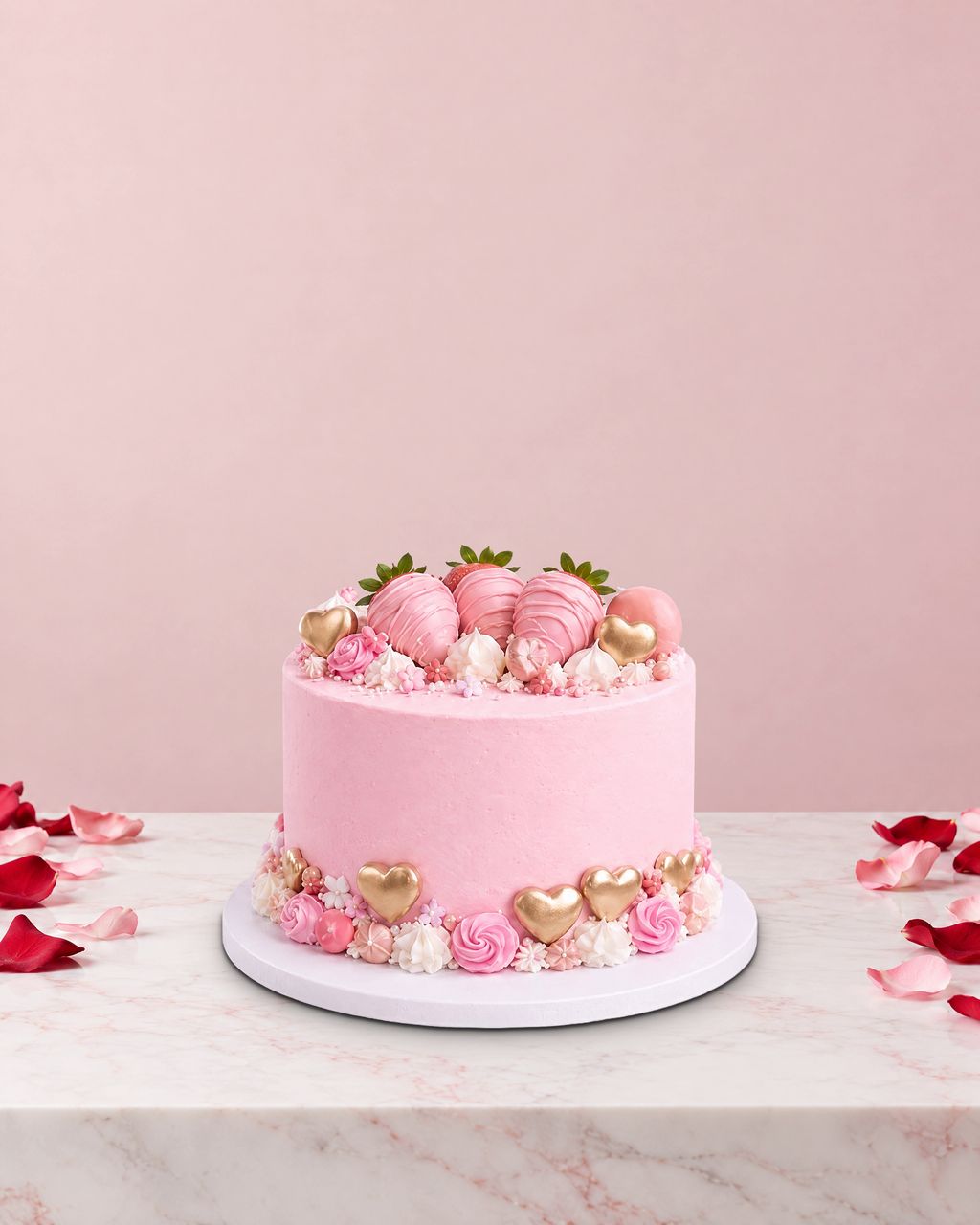 Настоящий торт ко Дню святого Валентина от Nelly's Cakes, дизайн «День святого Валентина 011»